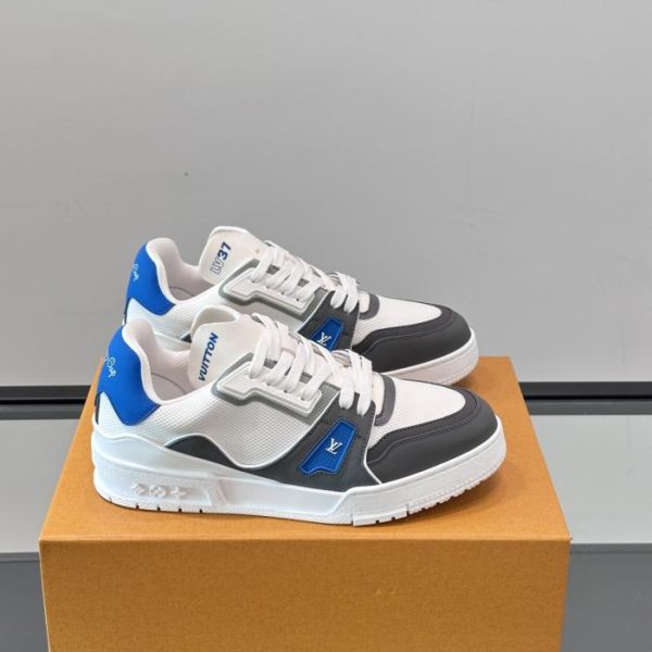 repliche,replica,perfette,siti di,affidabili,migliori siti,dove comprare,1:1,scarpe da ginnastica Contatore / Nuova colorazione delle sneakers LV Trainer per coppie (WGK8T)