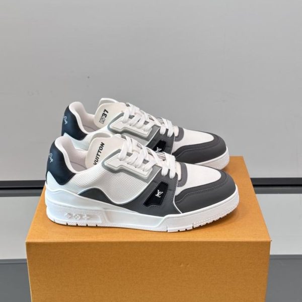 repliche,replica,perfette,siti di,affidabili,migliori siti,dove comprare,1:1,scarpe da ginnastica Contatore / Nuova colorazione delle sneakers LV Trainer per coppie (XUI74)