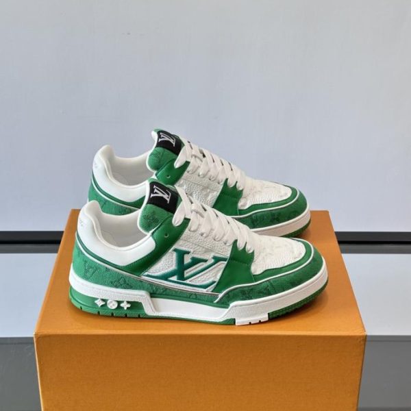 repliche,replica,perfette,siti di,affidabili,migliori siti,dove comprare,1:1,scarpe da ginnastica Contatore / Nuova colorazione delle sneakers LV Trainer per coppie (4JSDR)