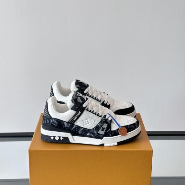 repliche,replica,perfette,siti di,affidabili,migliori siti,dove comprare,1:1,scarpe da ginnastica Contatore / Nuova colorazione delle sneakers LV Trainer per coppie (QO44Y)