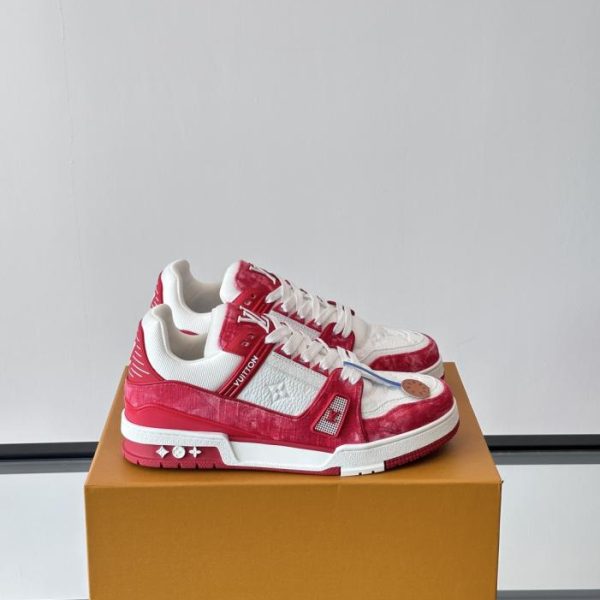 repliche,replica,perfette,siti di,affidabili,migliori siti,dove comprare,1:1,scarpe da ginnastica Contatore / Nuova colorazione delle sneakers LV Trainer per coppie (BW4BU)