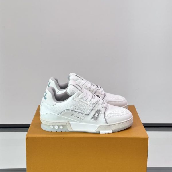 repliche,replica,perfette,siti di,affidabili,migliori siti,dove comprare,1:1,scarpe da ginnastica Contatore / Nuova colorazione delle sneakers LV Trainer per coppie (WRJ58)