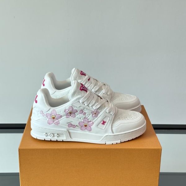 repliche,replica,perfette,siti di,affidabili,migliori siti,dove comprare,1:1,scarpe da ginnastica Contatore / LV x Takashi Murakami 2.0 Sakura Trainer (UWL25)