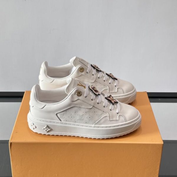 repliche,replica,perfette,siti di,affidabili,migliori siti,dove comprare,1:1,scarpe da ginnastica Contatore / Sneakers bianche con plateau LV Time Out (BS7IZ)