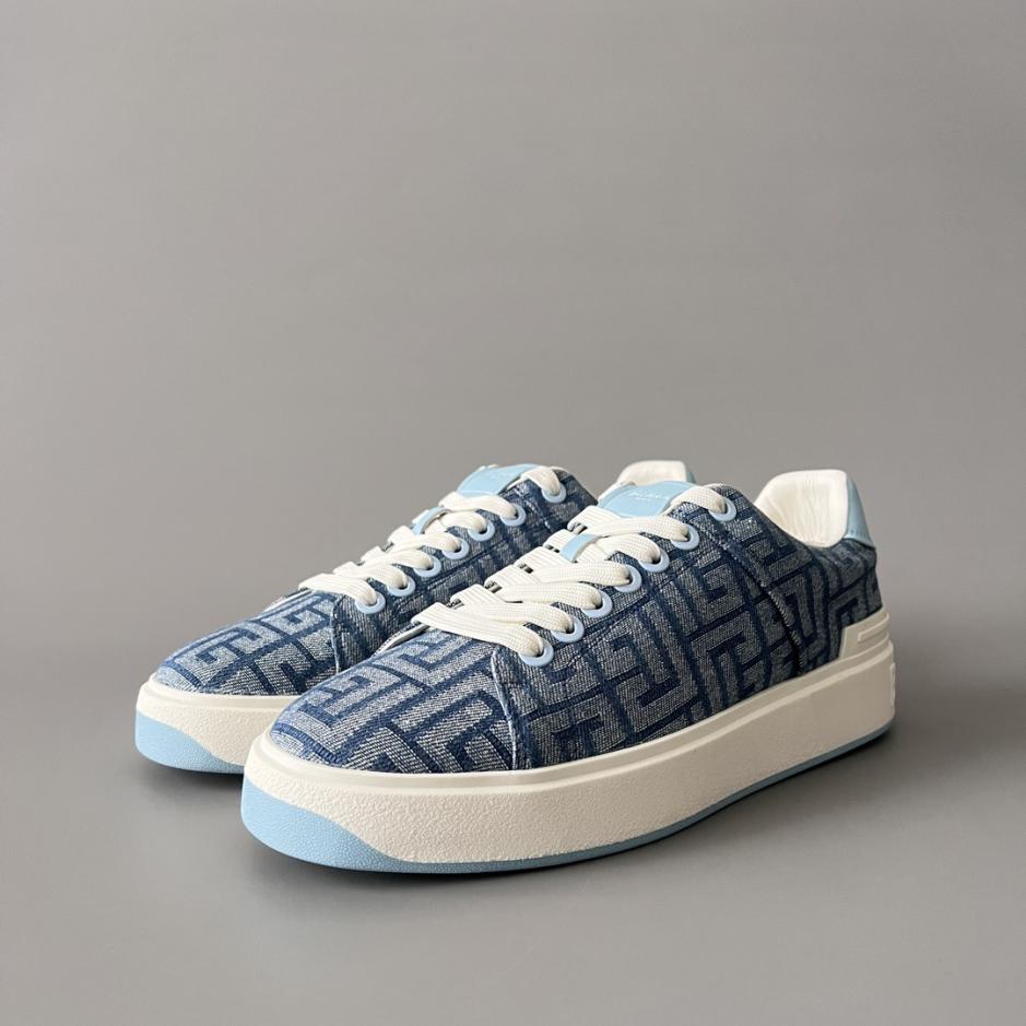 repliche,replica,perfette,siti di,affidabili,migliori siti,dove comprare,1:1,scarpe da ginnastica Sneakers basse con lacci BALMAIN da uomo (taglia 38SFD)