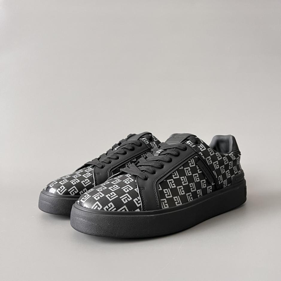repliche,replica,perfette,siti di,affidabili,migliori siti,dove comprare,1:1,scarpe da ginnastica Sneakers basse con lacci BALMAIN da uomo (1G9Z3)