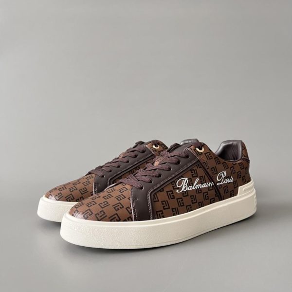 repliche,replica,perfette,siti di,affidabili,migliori siti,dove comprare,1:1,scarpe da ginnastica Sneakers basse con lacci BALMAIN da uomo (H994F)