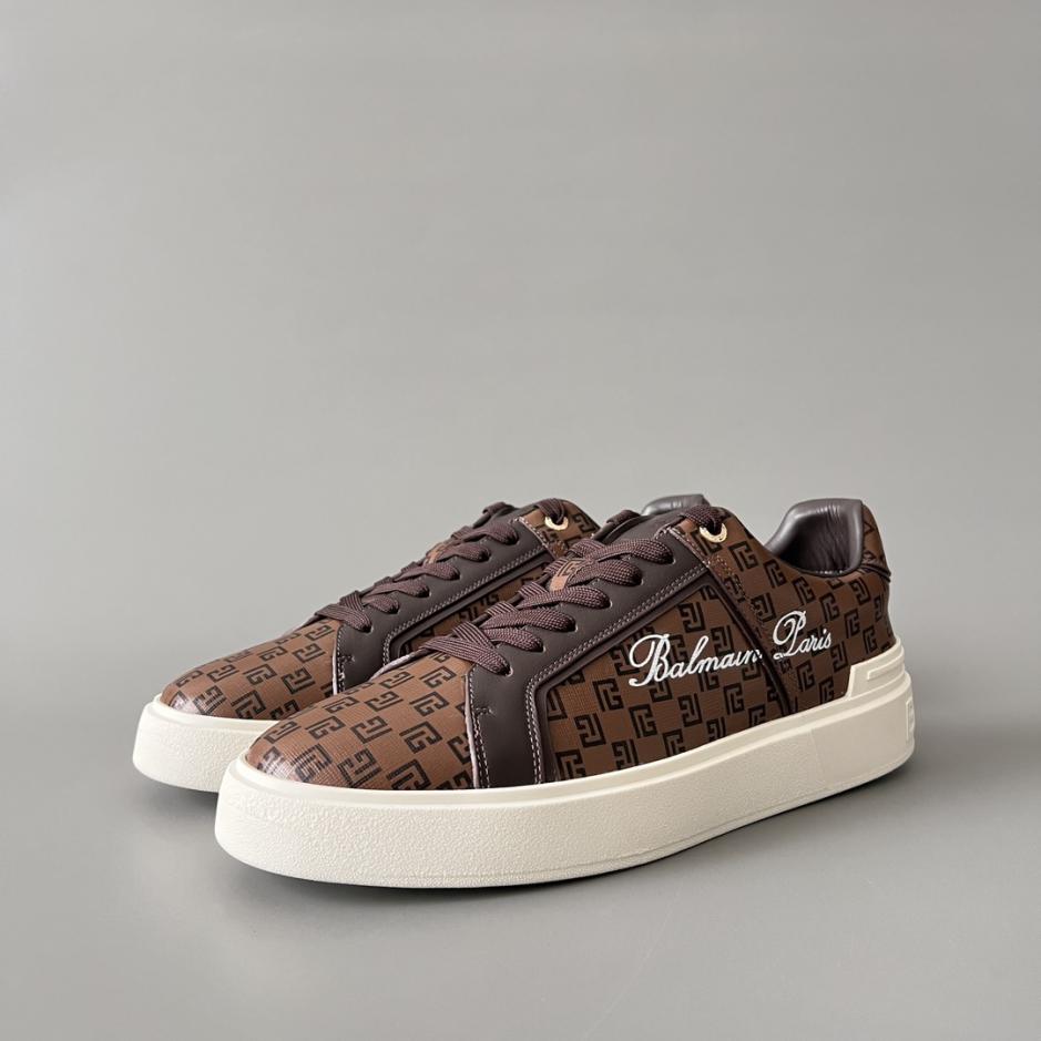repliche,replica,perfette,siti di,affidabili,migliori siti,dove comprare,1:1,scarpe da ginnastica Sneakers basse con lacci BALMAIN da uomo (H994F)
