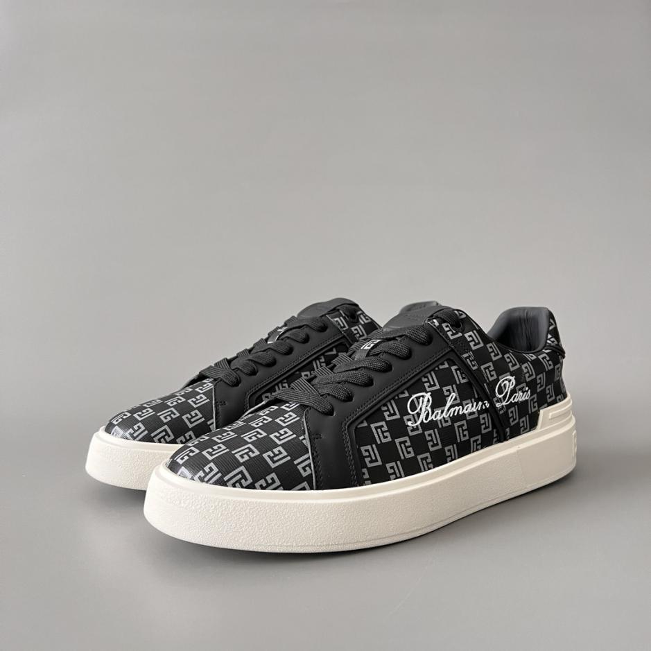 repliche,replica,perfette,siti di,affidabili,migliori siti,dove comprare,1:1,scarpe da ginnastica Sneakers basse con lacci BALMAIN da uomo (JR3L1)