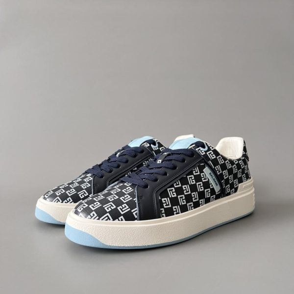 repliche,replica,perfette,siti di,affidabili,migliori siti,dove comprare,1:1,scarpe da ginnastica Sneakers basse con lacci BALMAIN da uomo (FVA6O)