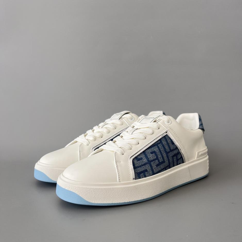 repliche,replica,perfette,siti di,affidabili,migliori siti,dove comprare,1:1,scarpe da ginnastica Sneakers basse con lacci BALMAIN da uomo (N1L3B)
