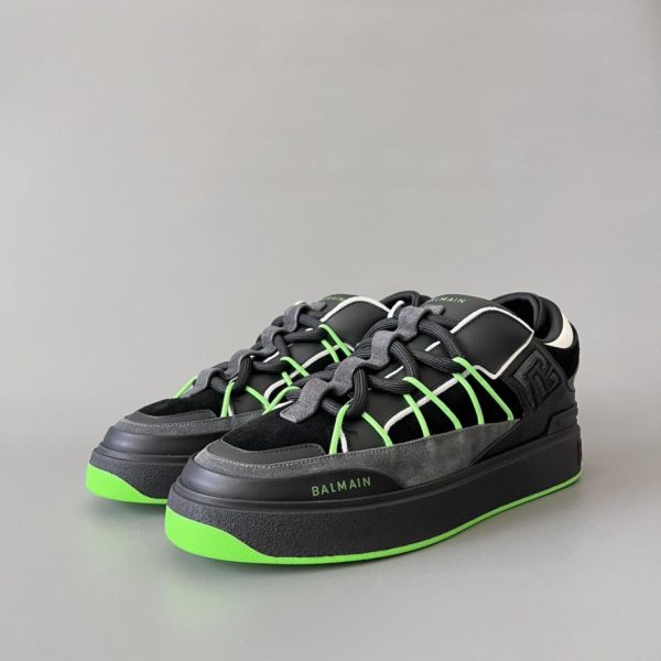 repliche,replica,perfette,siti di,affidabili,migliori siti,dove comprare,1:1,scarpe da ginnastica Sneakers basse con logo ricamato BALMAIN B-Court da uomo (4XXLW)