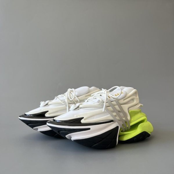 Scarpe da barca BALMAIN - Bianco fluorescente (YVH06)
