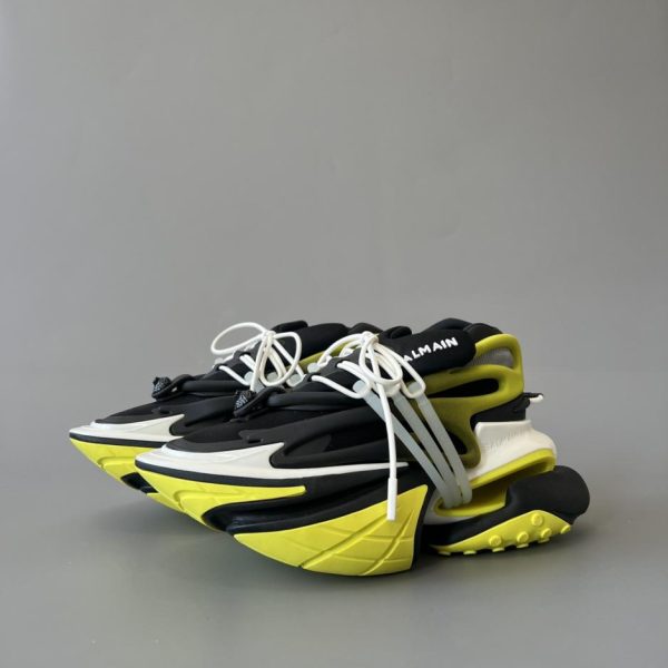 repliche,replica,perfette,siti di,affidabili,migliori siti,dove comprare,1:1,scarpe da ginnastica Scarpe da barca BALMAIN in giallo fluorescente (NKWS4)