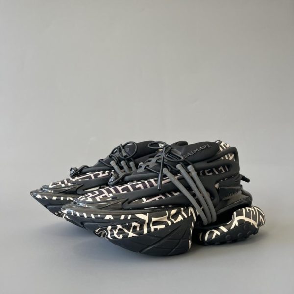 repliche,replica,perfette,siti di,affidabili,migliori siti,dove comprare,1:1,scarpe da ginnastica Scarpe da barca BALMAIN a quadri neri (171C0)