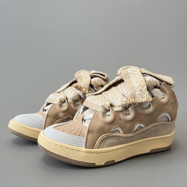 Sneakers Lanvin in pelle, colore albicocca (8OEBJ)