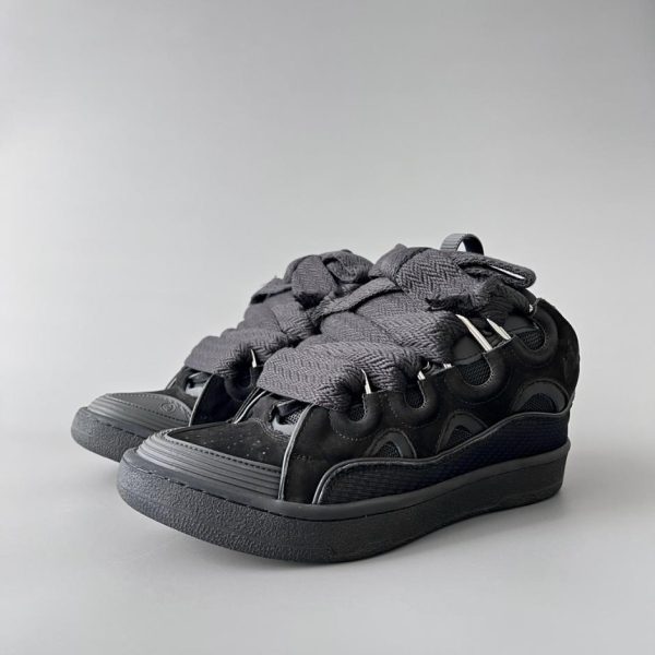 repliche,replica,perfette,siti di,affidabili,migliori siti,dove comprare,1:1,scarpe da ginnastica Sneakers Lanvin in pelle, nere (U1SA1)