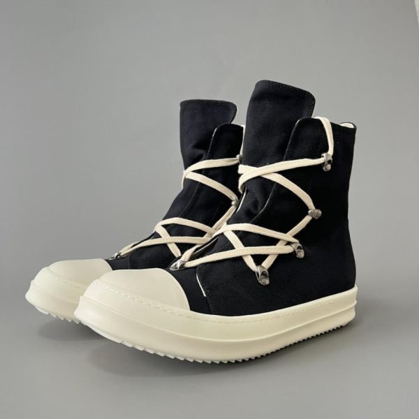 RickOwens DRKSHDW Pentagramma in tela nera (VQQ3D)