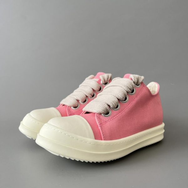 repliche,replica,perfette,siti di,affidabili,migliori siti,dove comprare,1:1,scarpe da ginnastica Scarpe basse in tela arancione RickOwens DRKSHDW con lacci spessi (KGYV0)