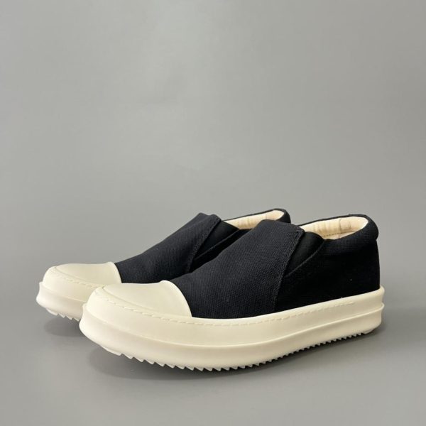 repliche,replica,perfette,siti di,affidabili,migliori siti,dove comprare,1:1,scarpe da ginnastica Rick Owens DRKSHDW Classic Canvas Low-Top Lace-up Bianco (A306I)