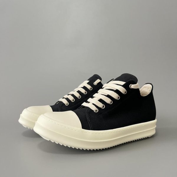 repliche,replica,perfette,siti di,affidabili,migliori siti,dove comprare,1:1,scarpe da ginnastica Rick Owens DRKSHDW Classic Canvas Low-Top Lace-up Bianco (RORMM)