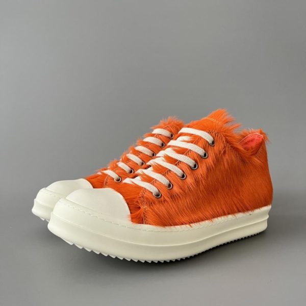 repliche,replica,perfette,siti di,affidabili,migliori siti,dove comprare,1:1,scarpe da ginnastica RickOwens Scarpe basse con lacci in crine di cavallo arancione (NXC2S)