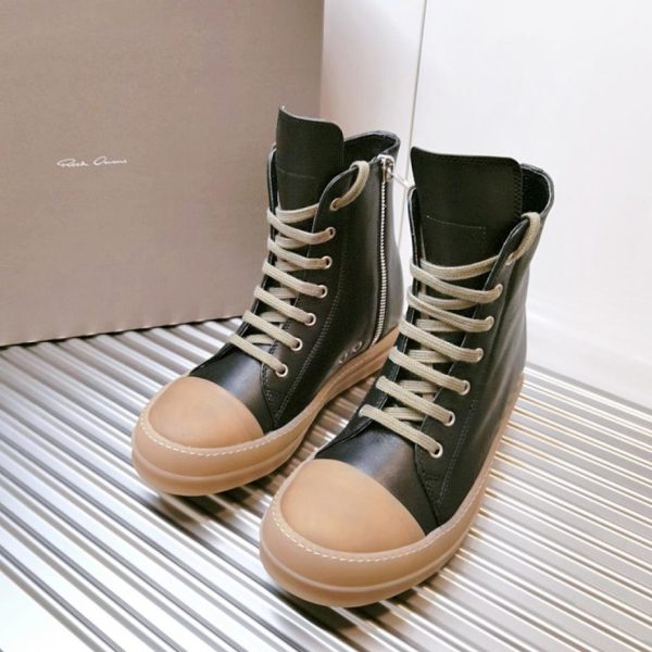 repliche,replica,perfette,siti di,affidabili,migliori siti,dove comprare,1:1,scarpe da ginnastica Sneakers Converse alte in pelle RickOwens con suola a mandorla (V8FQ1)