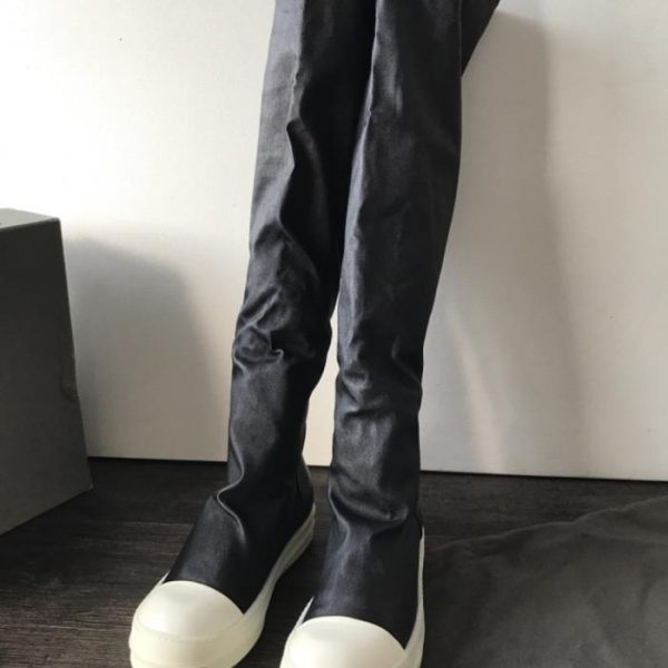 repliche,replica,perfette,siti di,affidabili,migliori siti,dove comprare,1:1,scarpe da ginnastica Stivali alti elasticizzati RickOwens, pelle di pecora originale (BMTJ4)
