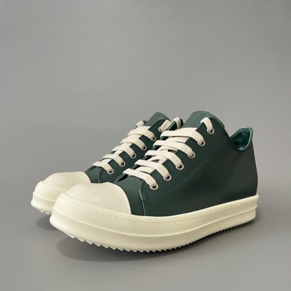 repliche,replica,perfette,siti di,affidabili,migliori siti,dove comprare,1:1,scarpe da ginnastica Rick Owens Converse basse con lacci verde scuro (SC1XH)