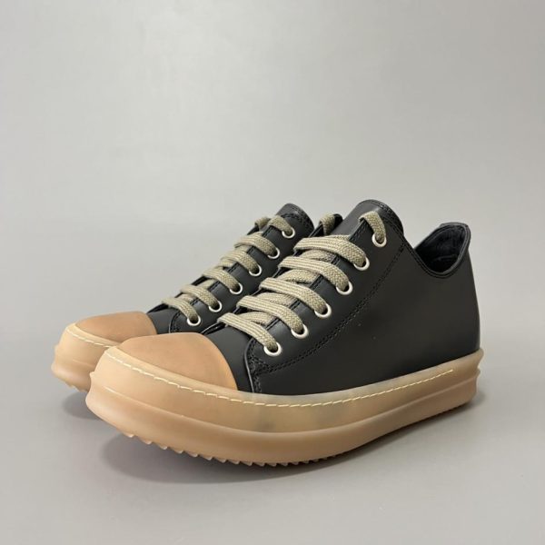 repliche,replica,perfette,siti di,affidabili,migliori siti,dove comprare,1:1,scarpe da ginnastica Rick Owens Low-Top Lace-Up Converse Nero/Albicocca (UI6M6)
