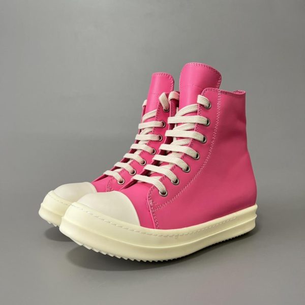 repliche,replica,perfette,siti di,affidabili,migliori siti,dove comprare,1:1,scarpe da ginnastica Rick Owens Converse alte con lacci rosa (KEHH8)