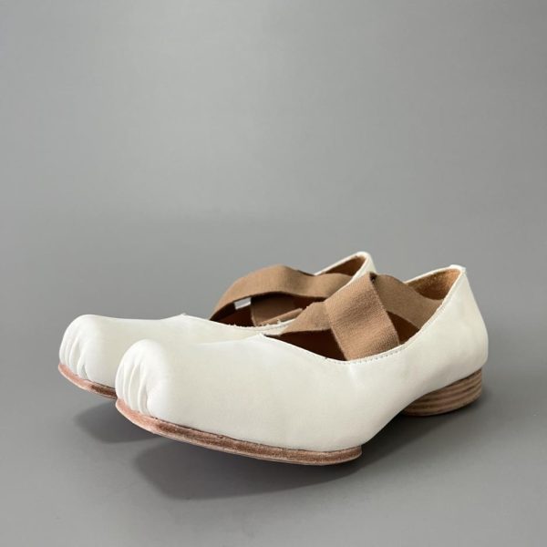 repliche,replica,perfette,siti di,affidabili,migliori siti,dove comprare,1:1,scarpe da ginnastica Ballerine con punta quadrata UMA WANG, bianche (M9LYN)
