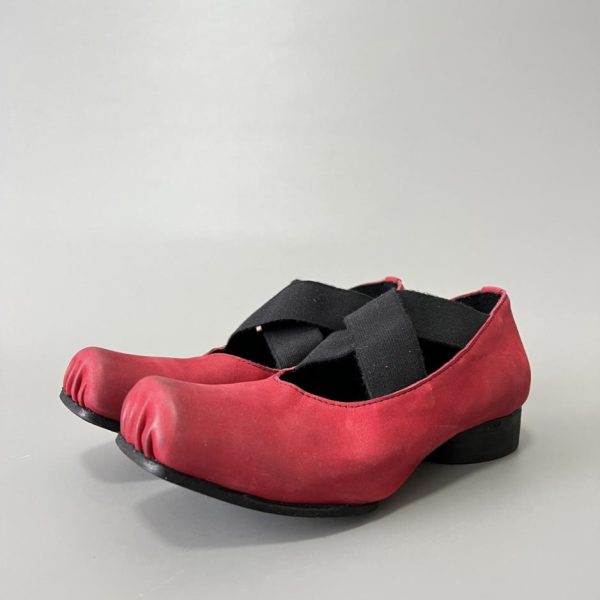 repliche,replica,perfette,siti di,affidabili,migliori siti,dove comprare,1:1,scarpe da ginnastica Ballerine con punta quadrata UMA WANG, rosse (U1JOA)