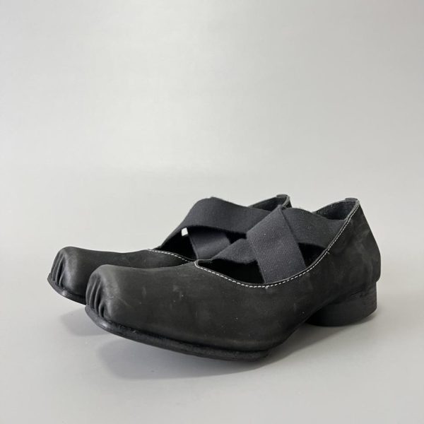 repliche,replica,perfette,siti di,affidabili,migliori siti,dove comprare,1:1,scarpe da ginnastica Ballerine con punta quadrata UMA WANG, nere (J2FV1)