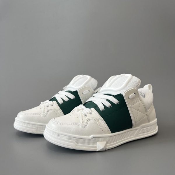 repliche,replica,perfette,siti di,affidabili,migliori siti,dove comprare,1:1,scarpe da ginnastica Mocassini Valentino Open Skate bianchi e verdi (8QF8T)