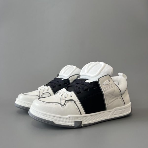 repliche,replica,perfette,siti di,affidabili,migliori siti,dove comprare,1:1,scarpe da ginnastica Mocassini Valentino Open Skate bianchi e neri (JJGY7)