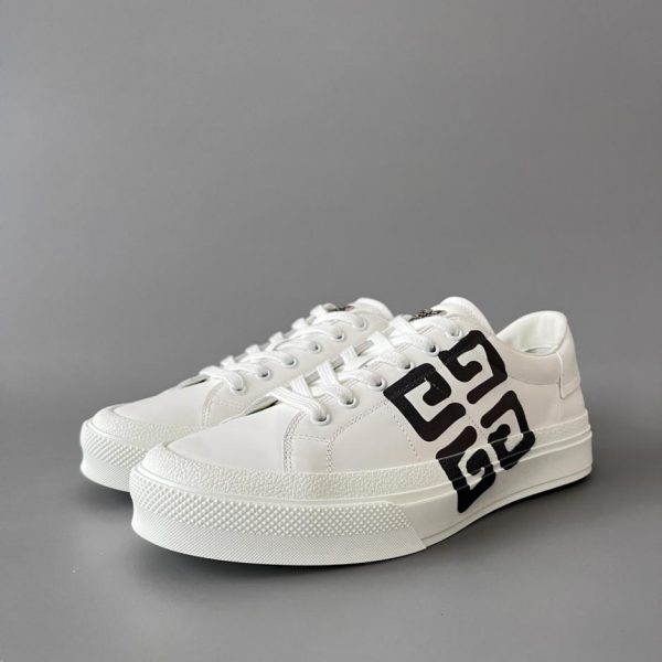 repliche,replica,perfette,siti di,affidabili,migliori siti,dove comprare,1:1,scarpe da ginnastica Sneakers da coppia GIVENCHY City COURT, bianche e nere (S8Y63)
