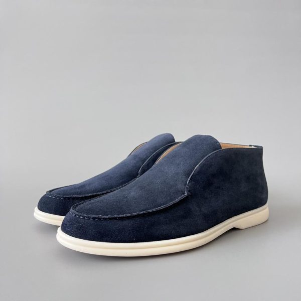 Loro Piana Open Walk Suede Round Toe Sleeves da uomo (5ZNZ7)