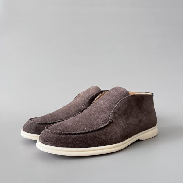 repliche,replica,perfette,siti di,affidabili,migliori siti,dove comprare,1:1,scarpe da ginnastica Maniche a punta tonda in pelle scamosciata Loro Piana Open Walk da uomo (CHCAI)