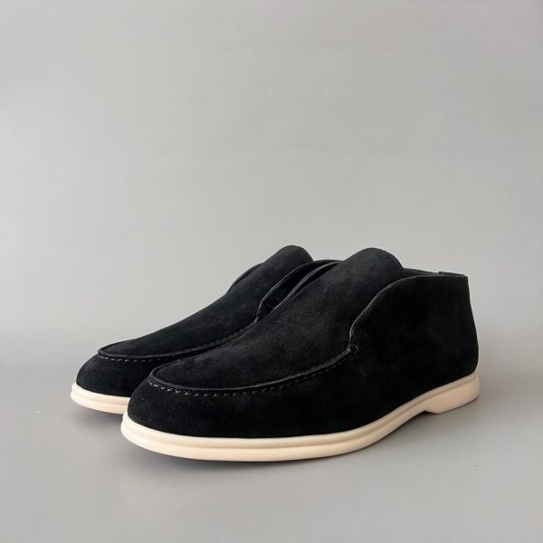 Loro Piana Open Walk Suede Beaver Fur Maniche a punta tonda per uomo (1E5LW)