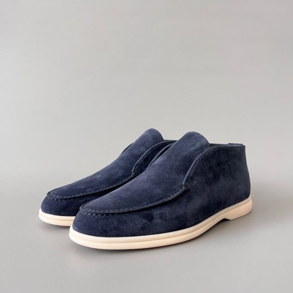 repliche,replica,perfette,siti di,affidabili,migliori siti,dove comprare,1:1,scarpe da ginnastica Loro Piana Open Walk in pelle scamosciata e pelliccia di castoro con punta tonda per uomo (O9981)