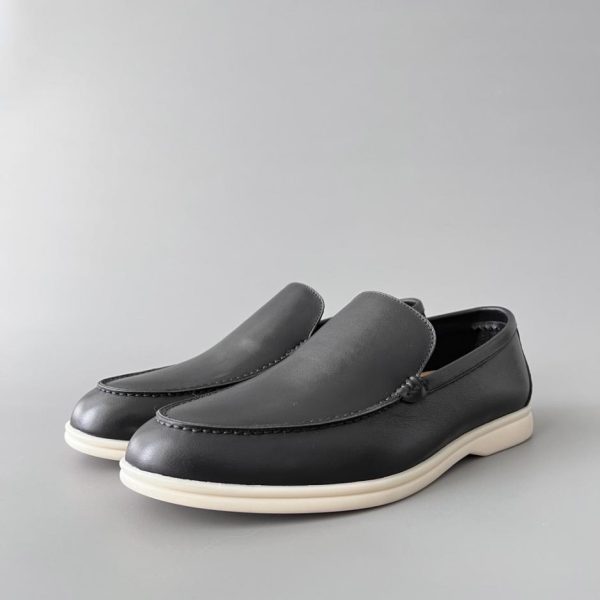 Mocassini slip-on bassi con punta tonda Loro Piana da uomo (DS7VX)