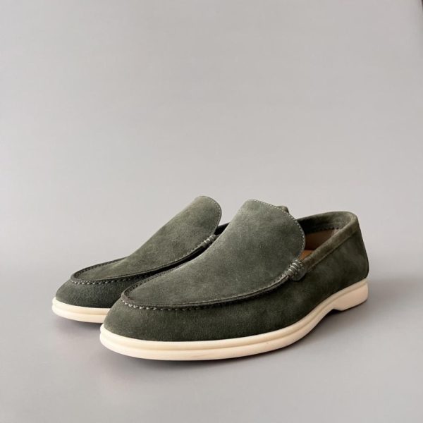 Mocassini slip-on bassi con punta tonda Loro Piana da uomo (GEYM0)