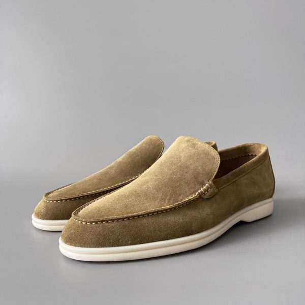 repliche,replica,perfette,siti di,affidabili,migliori siti,dove comprare,1:1,scarpe da ginnastica Mocassini slip-on bassi con punta tonda Loro Piana da uomo (ESG1F)