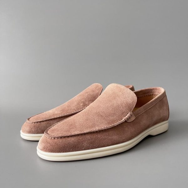 Mocassini slip-on bassi con punta tonda Loro Piana da uomo (JDFTQ)