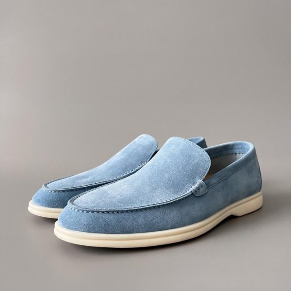 Mocassini slip-on bassi con punta tonda Loro Piana da uomo (L3LVY)