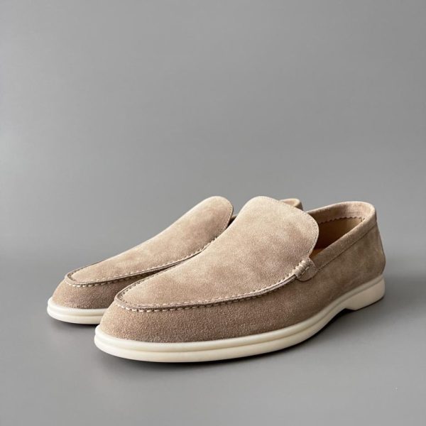 Mocassini slip-on bassi con punta tonda Loro Piana da uomo (SSK1S)
