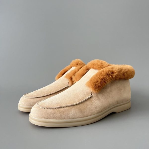 repliche,replica,perfette,siti di,affidabili,migliori siti,dove comprare,1:1,scarpe da ginnastica Mocassini slip-on con punta tonda e tacco medio Loro Piana da donna (1BGNZ)