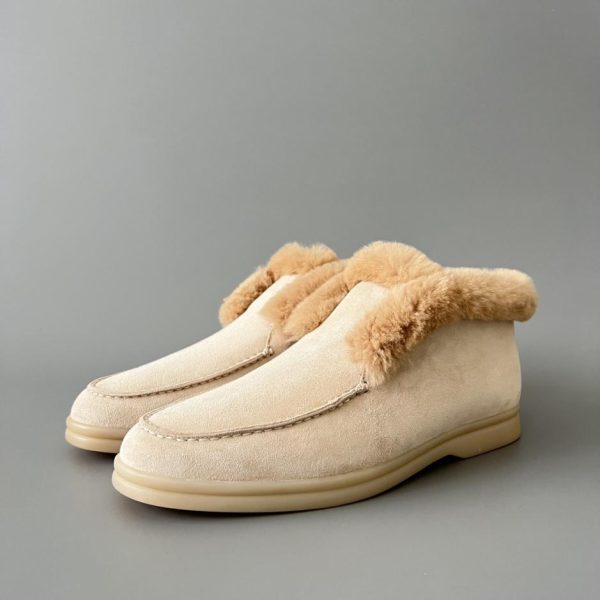 Mocassini da donna Loro Piana con punta tonda e tacco medio slip-on (EIWXS)