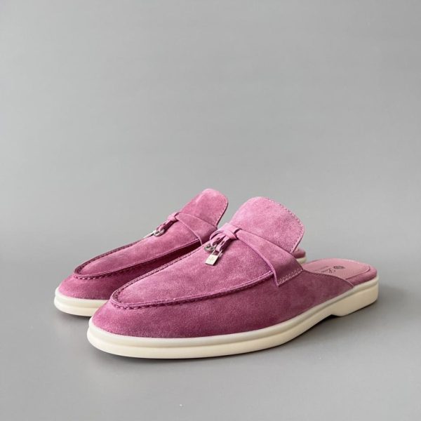 repliche,replica,perfette,siti di,affidabili,migliori siti,dove comprare,1:1,scarpe da ginnastica Loro Piana Round Toe Low-Top Half-Trail Viola-Rosso (XKEEX)